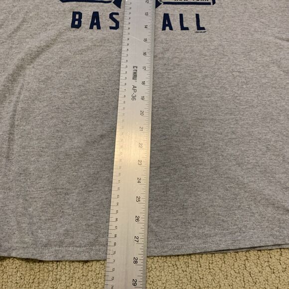 New York Yankees Baseball T-Shirt Gray Mens XL Genuine Merchandise MLB - Picture 6 of 8